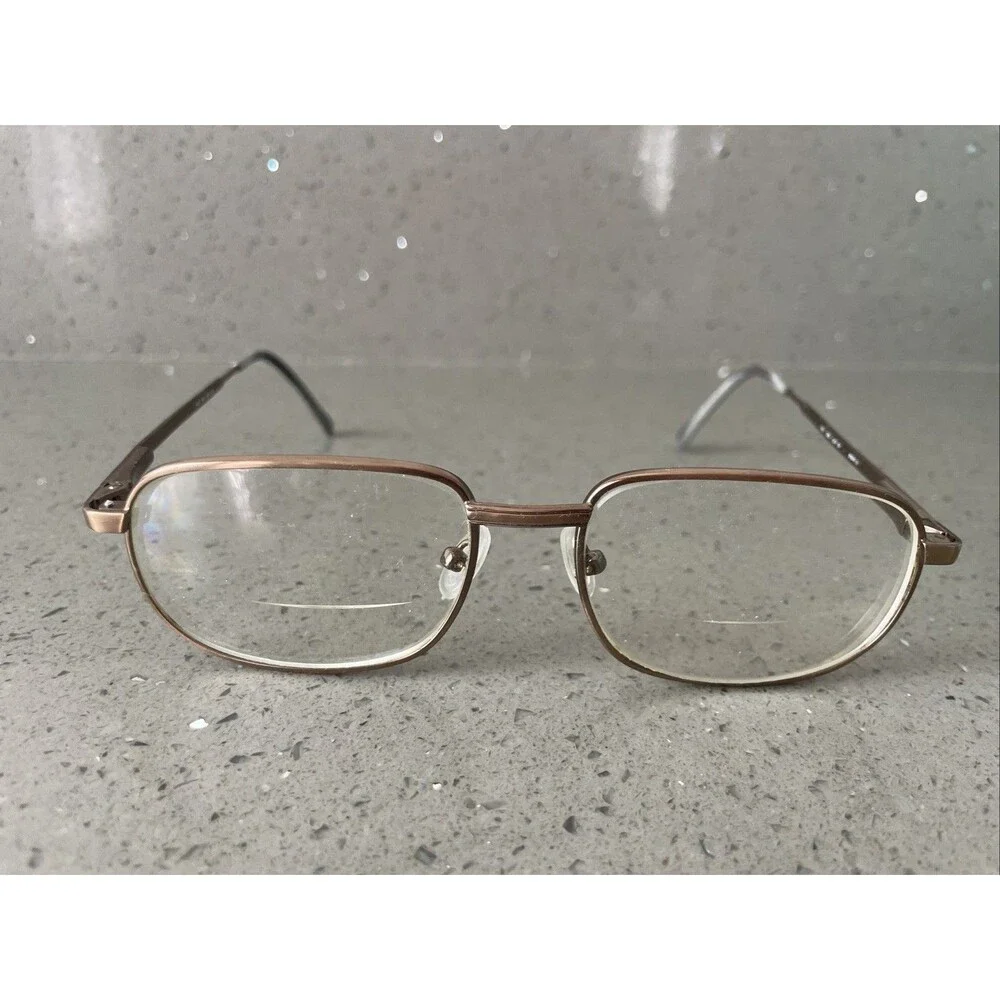 Vintage On Guard Aviator Eyeglasses Frame ONLY OG Z87 2 54-17-140 W GUARD Bronze